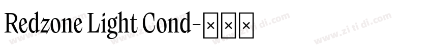 Redzone Light Cond字体转换 Redzone Light Cond字体转换